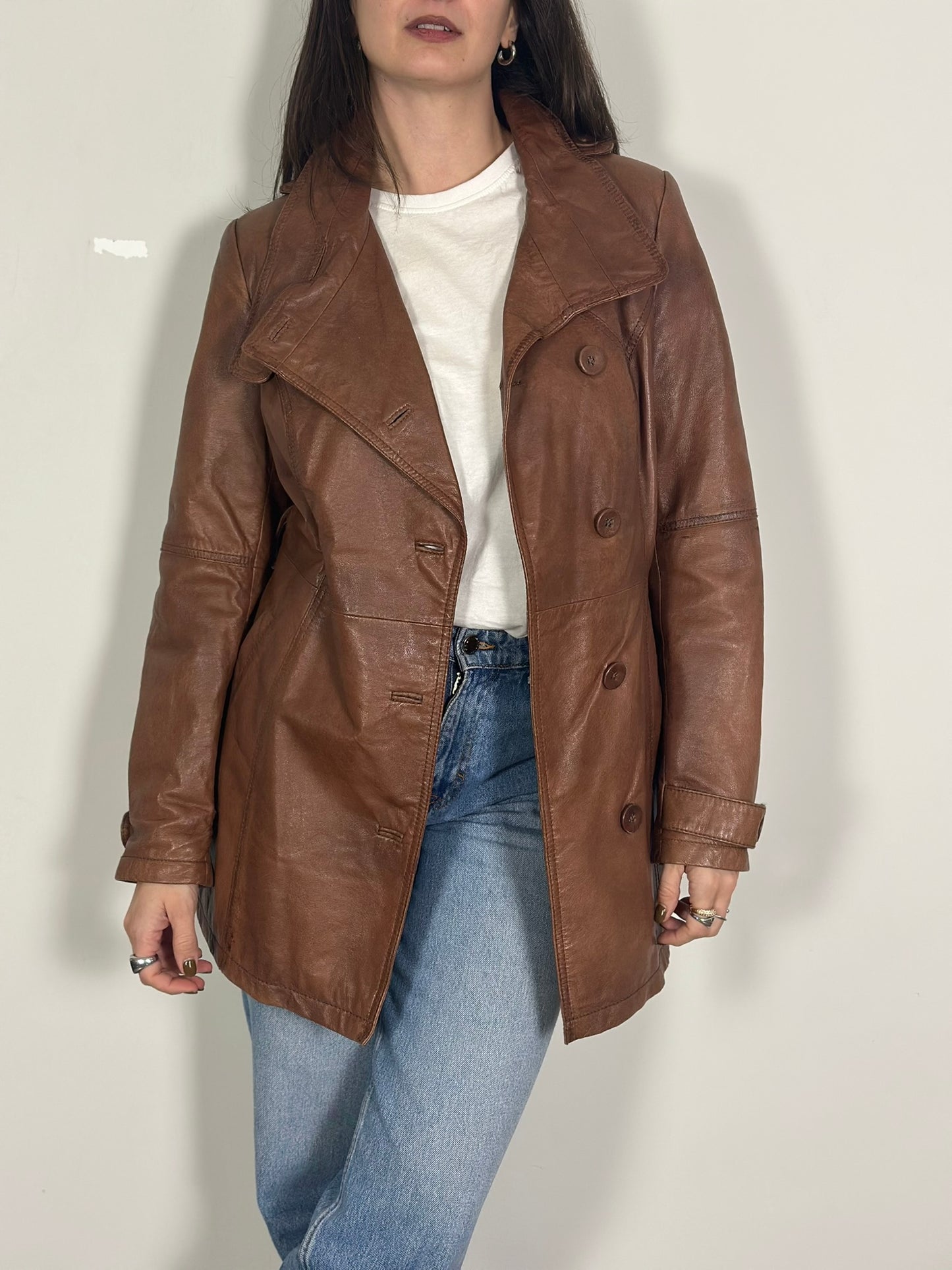 Vintage Leather Coat