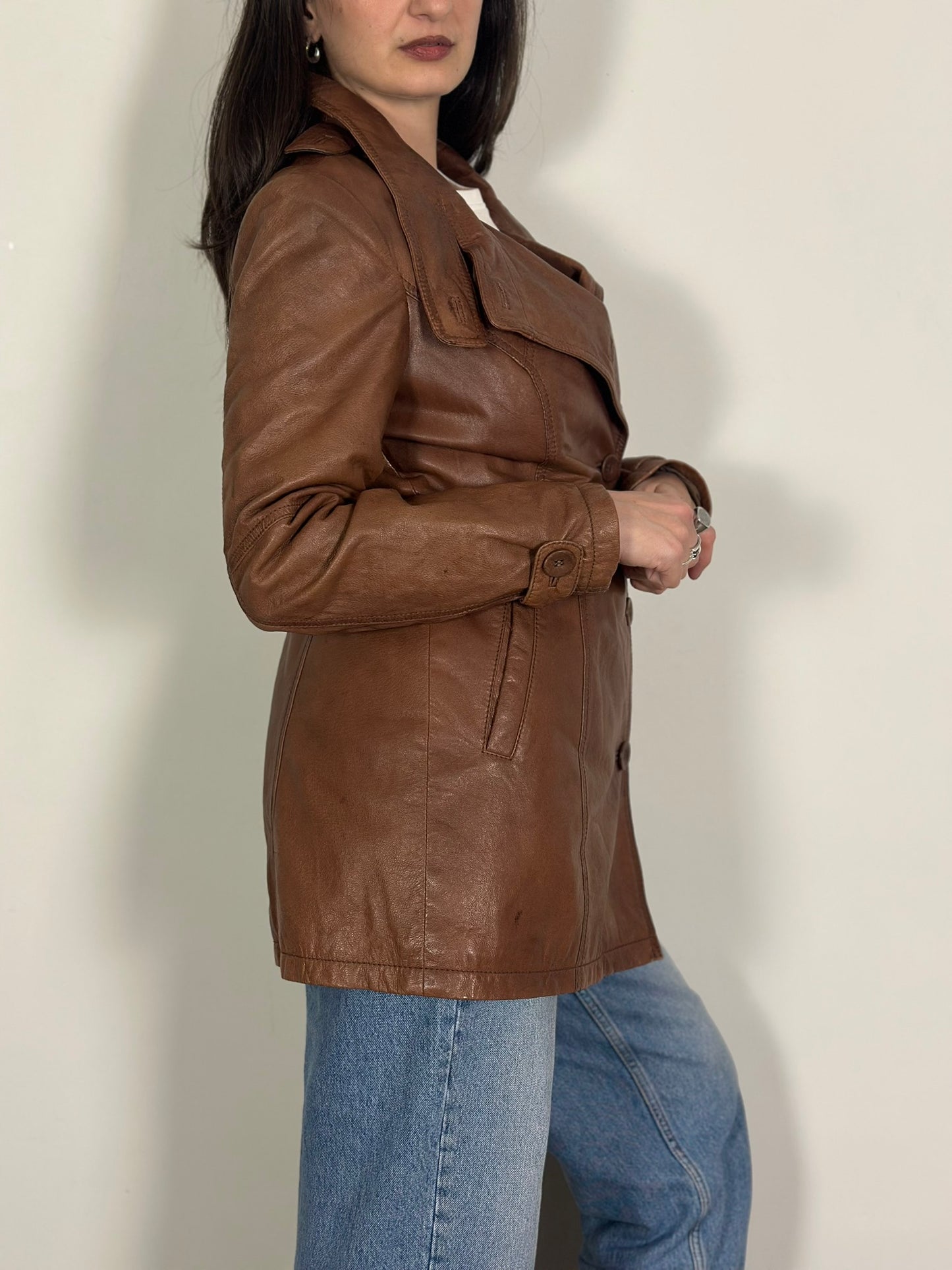 Vintage Leather Coat