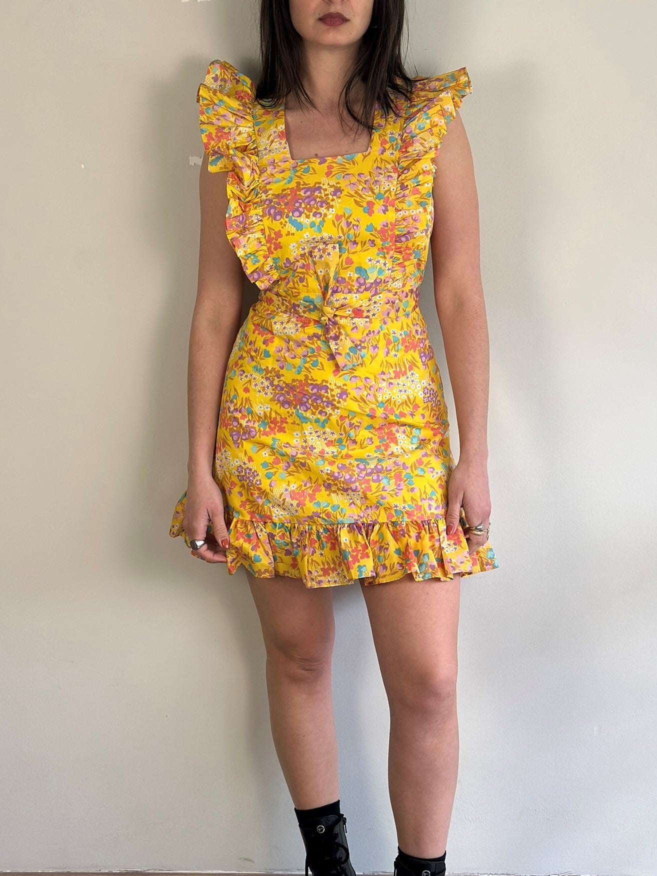 Vintage Floral Mini Dress