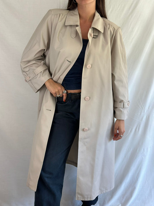 Vintage Beige Trench Coat