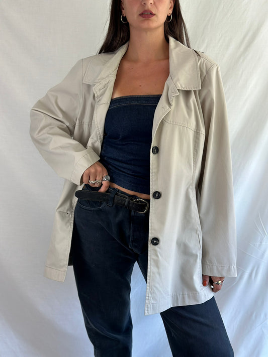 Vintage Beige Semi Coat