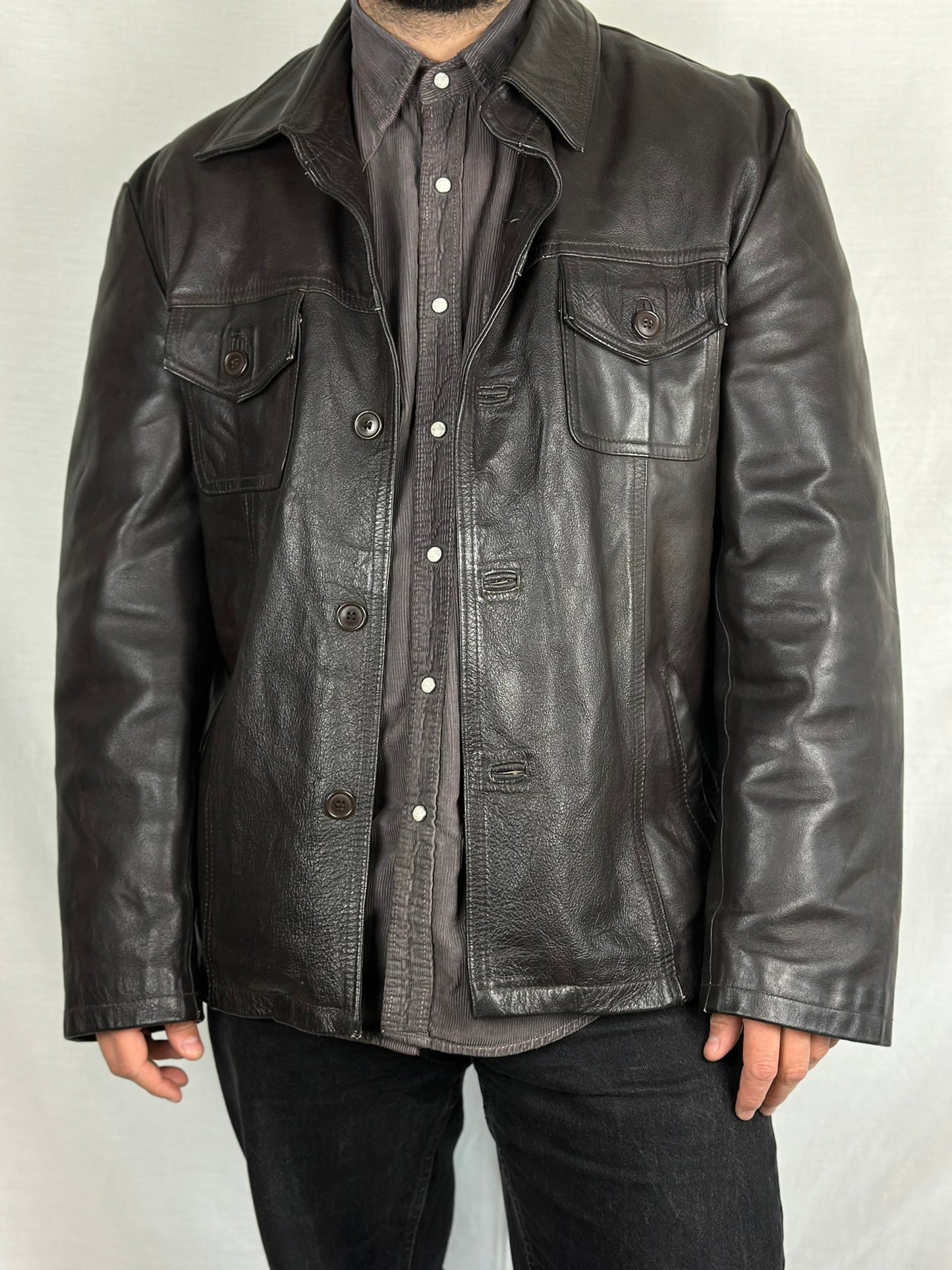 Dark Brown Leather Jacket