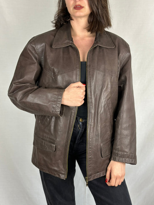 Dark Brown Unisex Leather