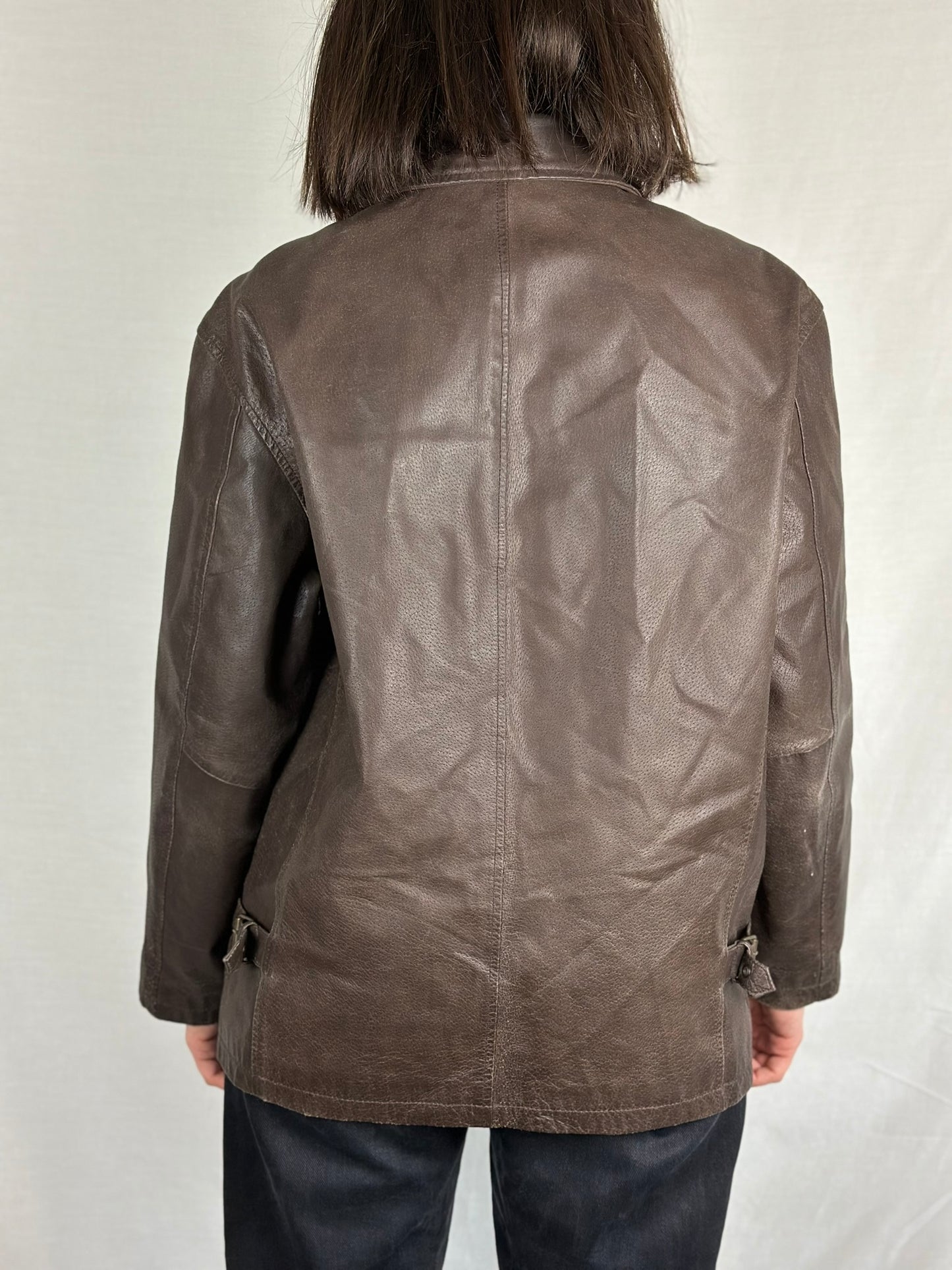 Dark Brown Unisex Leather