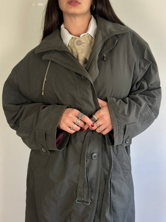 Vintage Khaki Trench Coat