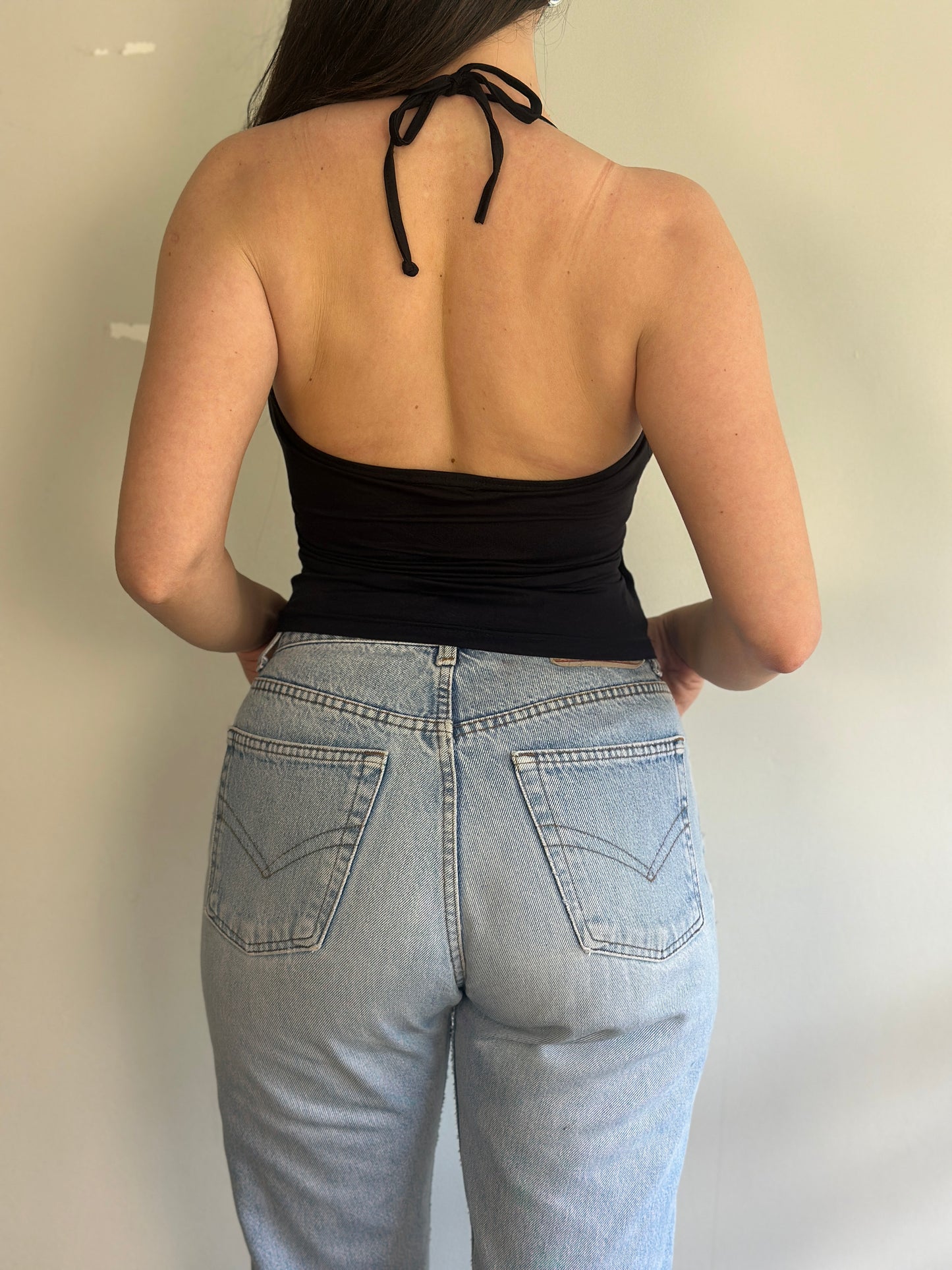 Black Halter Top