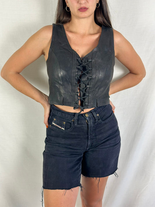 Vintage Leather Top