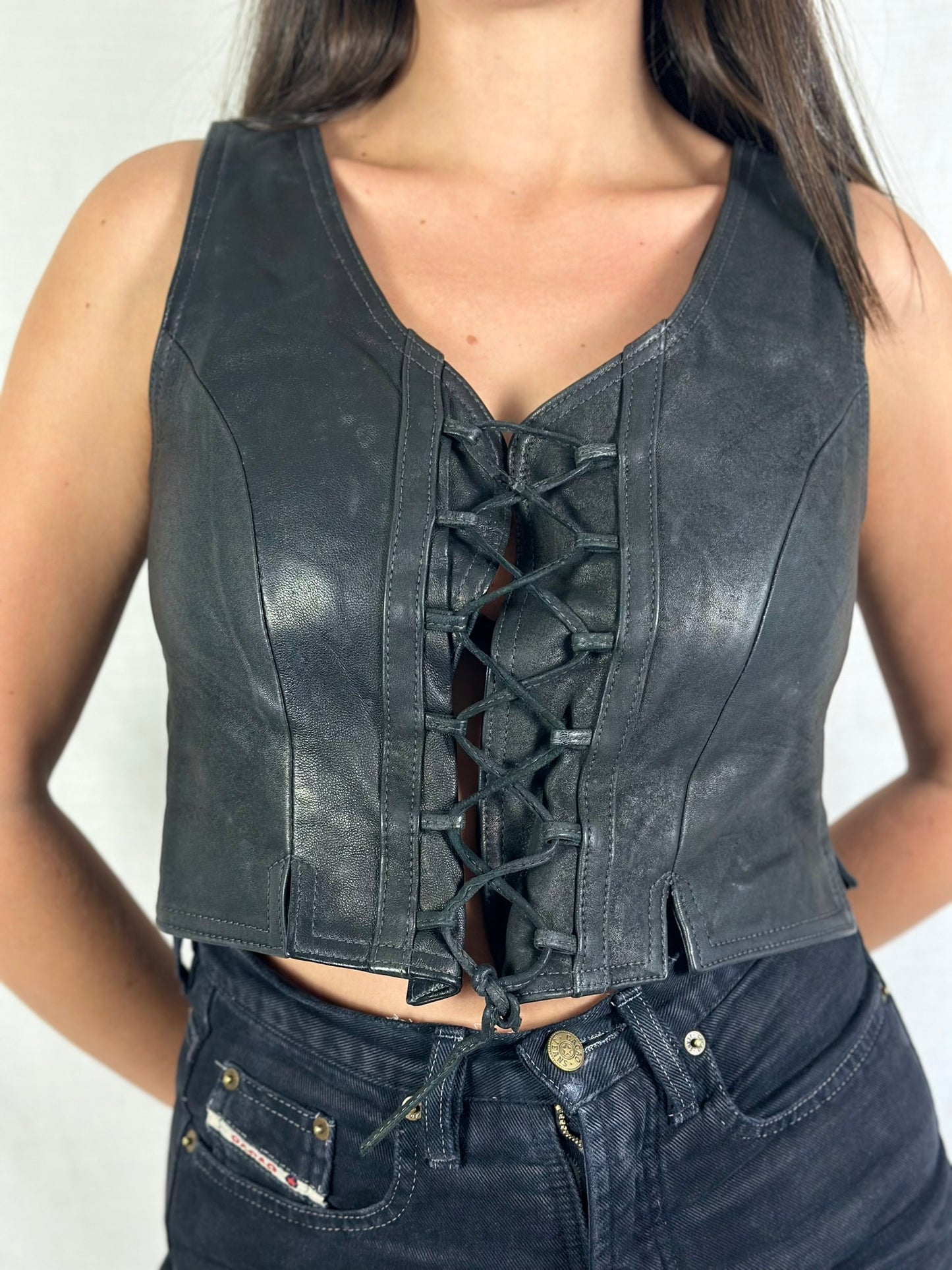 Vintage Leather Top