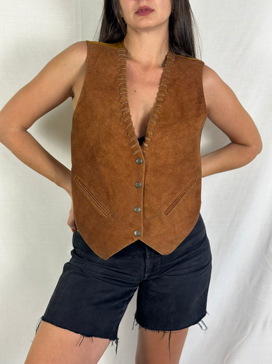 Vintage Suede Vest