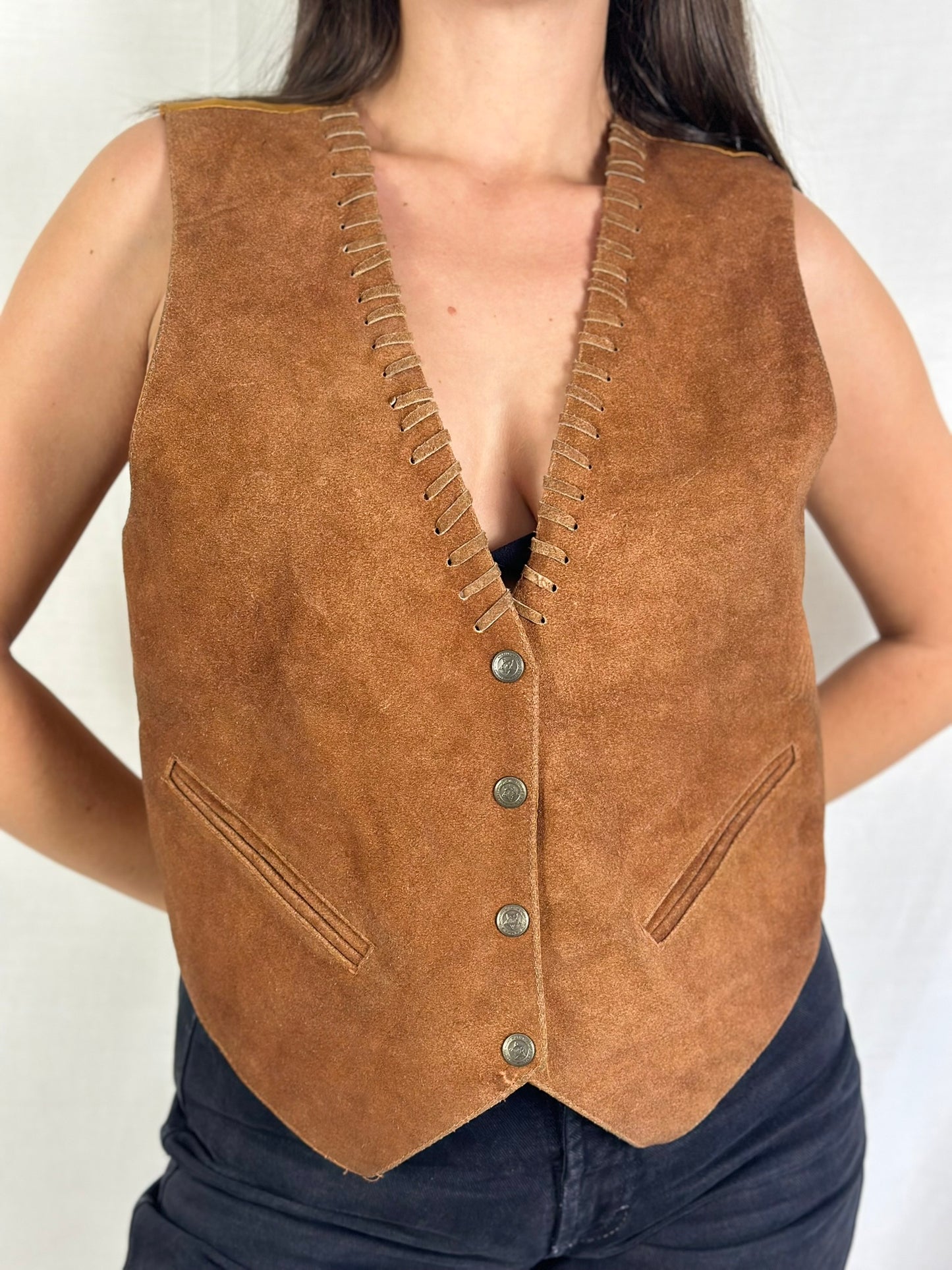 Vintage Suede Vest