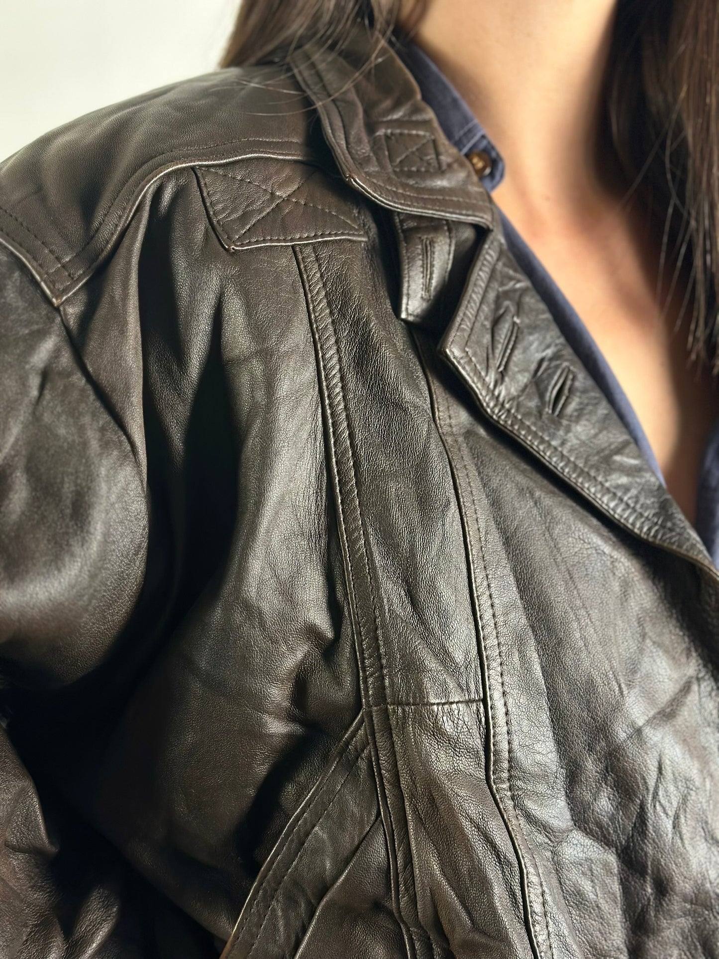 Dark Brown Leather Jacket