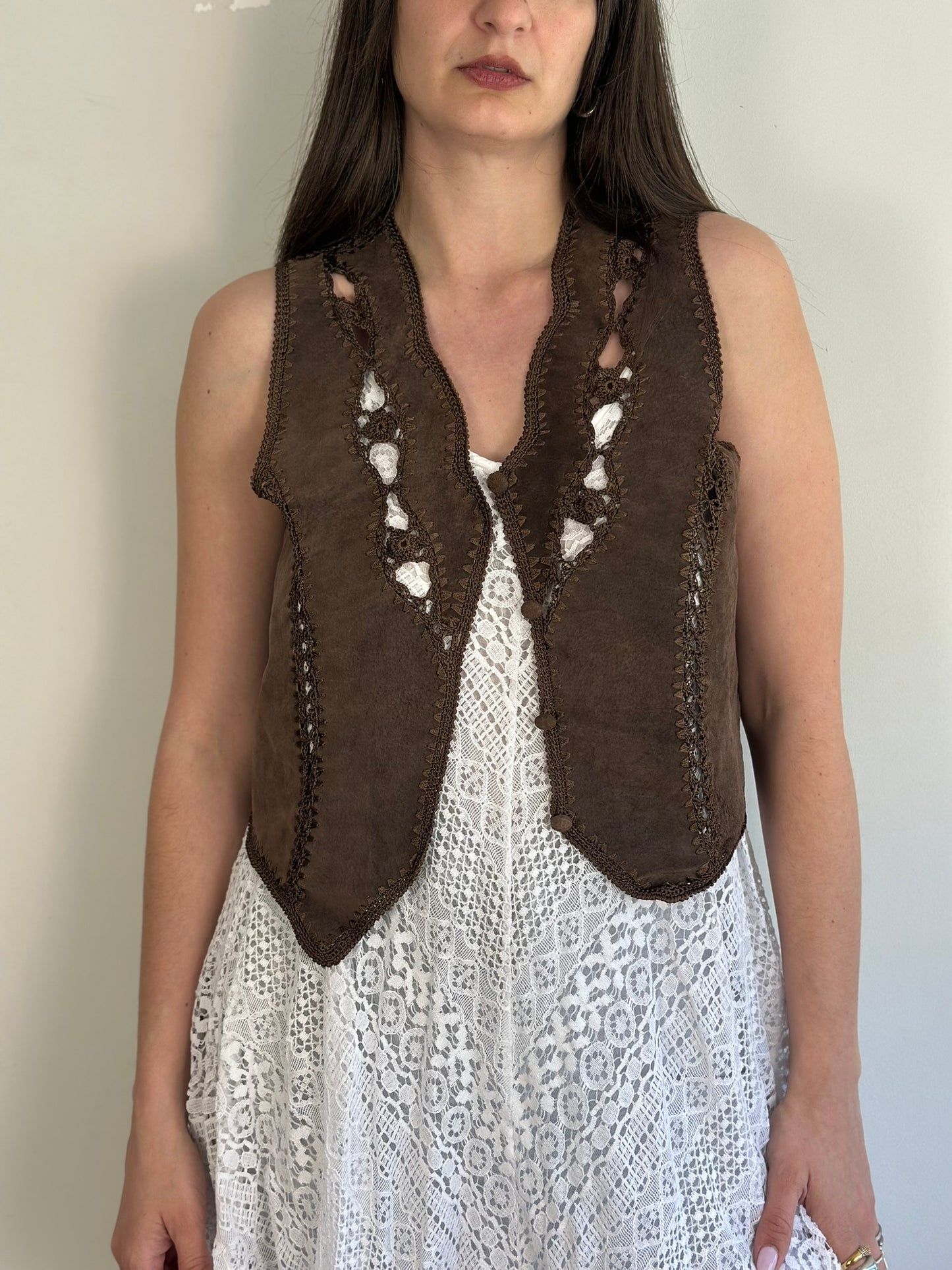 Vintage Suede Vest