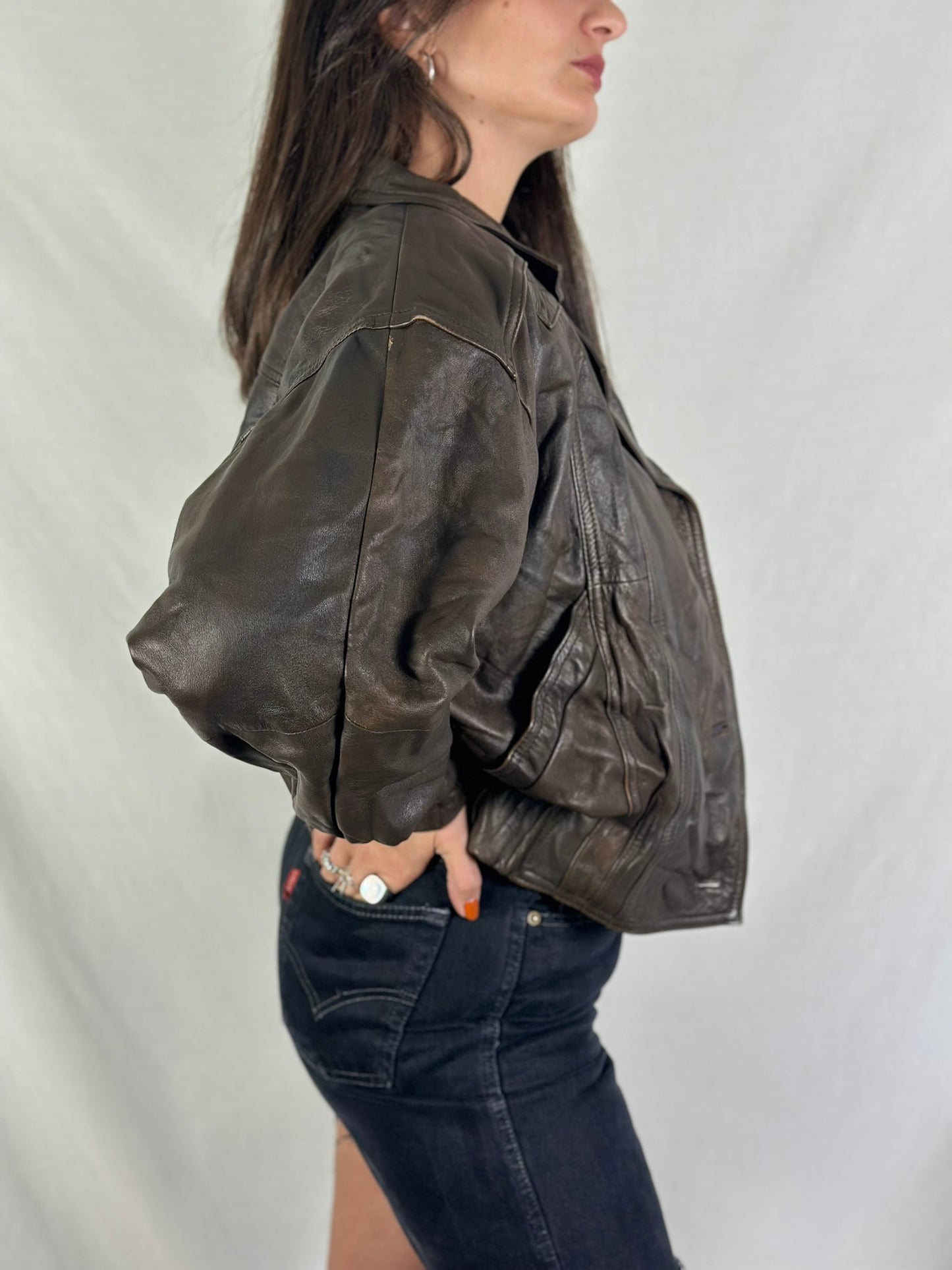 Dark Brown Leather Jacket