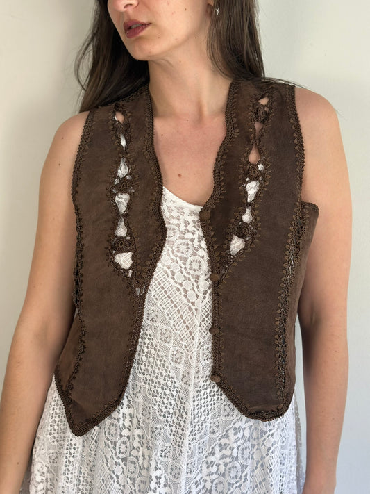 Vintage Suede Vest