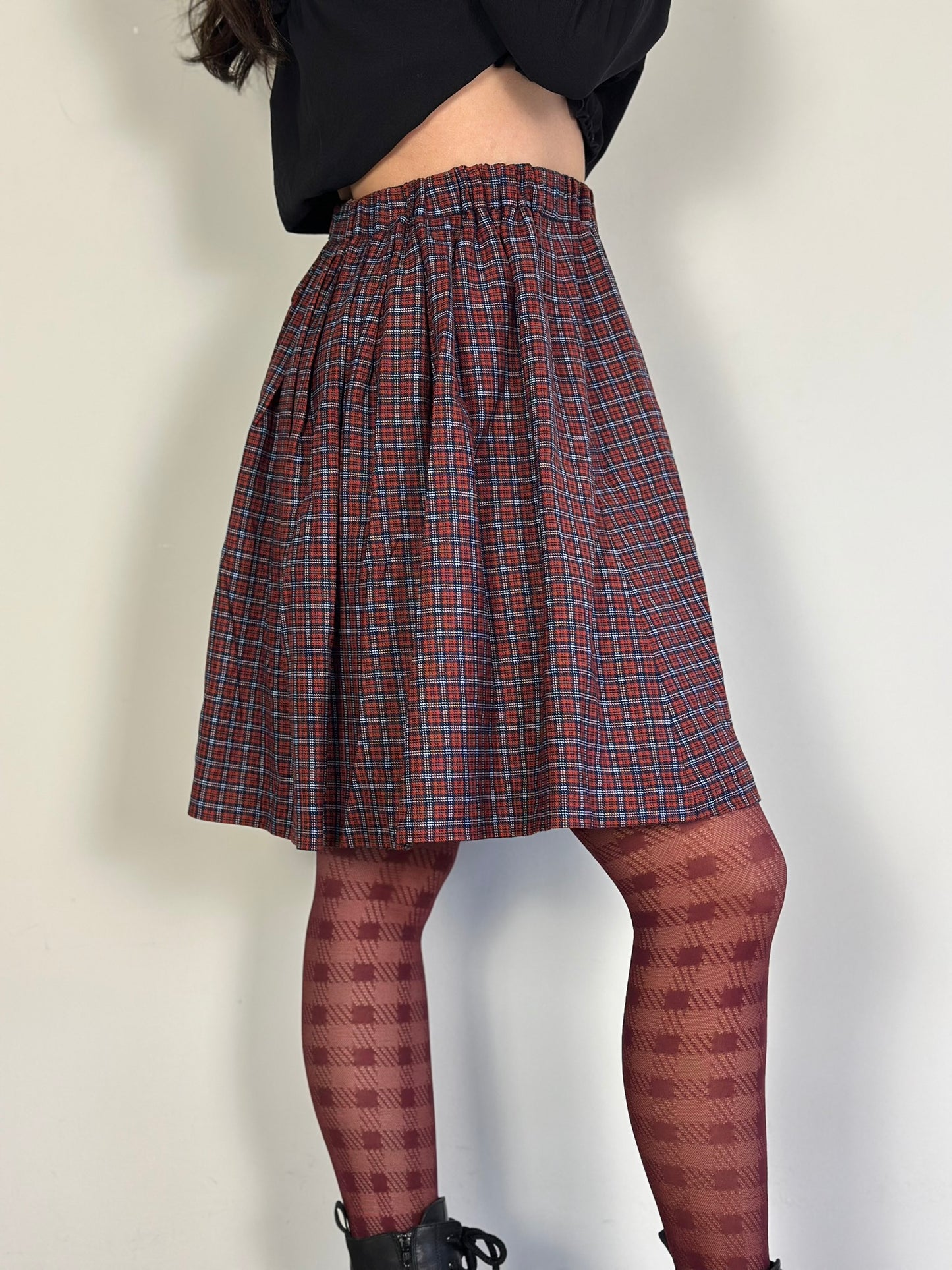 Vintage Checked Skirt