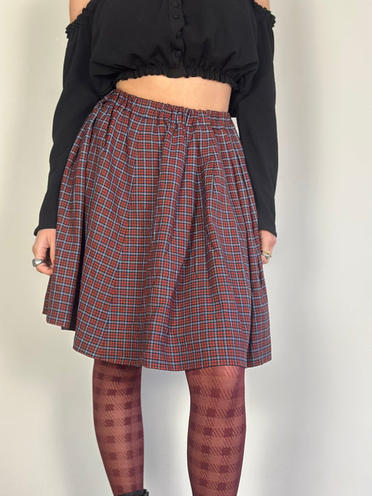 Vintage Checked Skirt