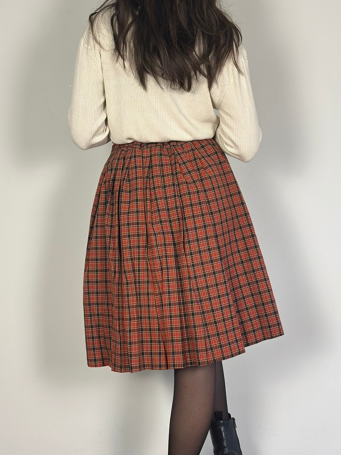 Vintage Checked Skirt
