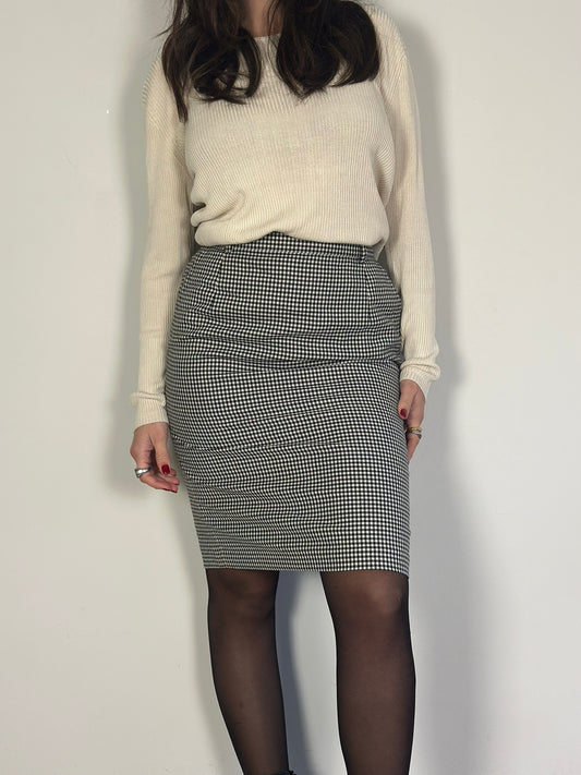 Vintage Checked Skirt