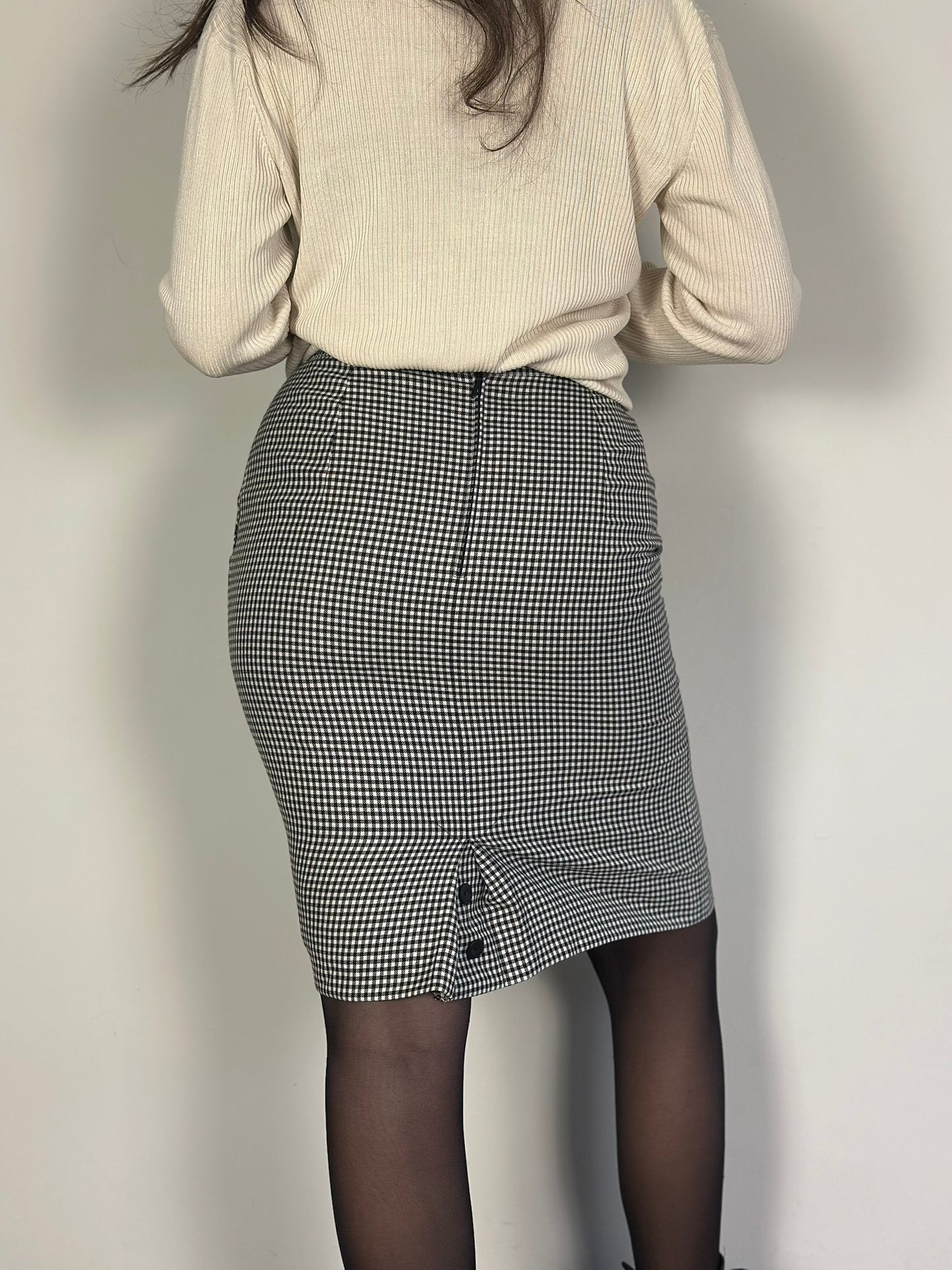 Vintage Checked Skirt