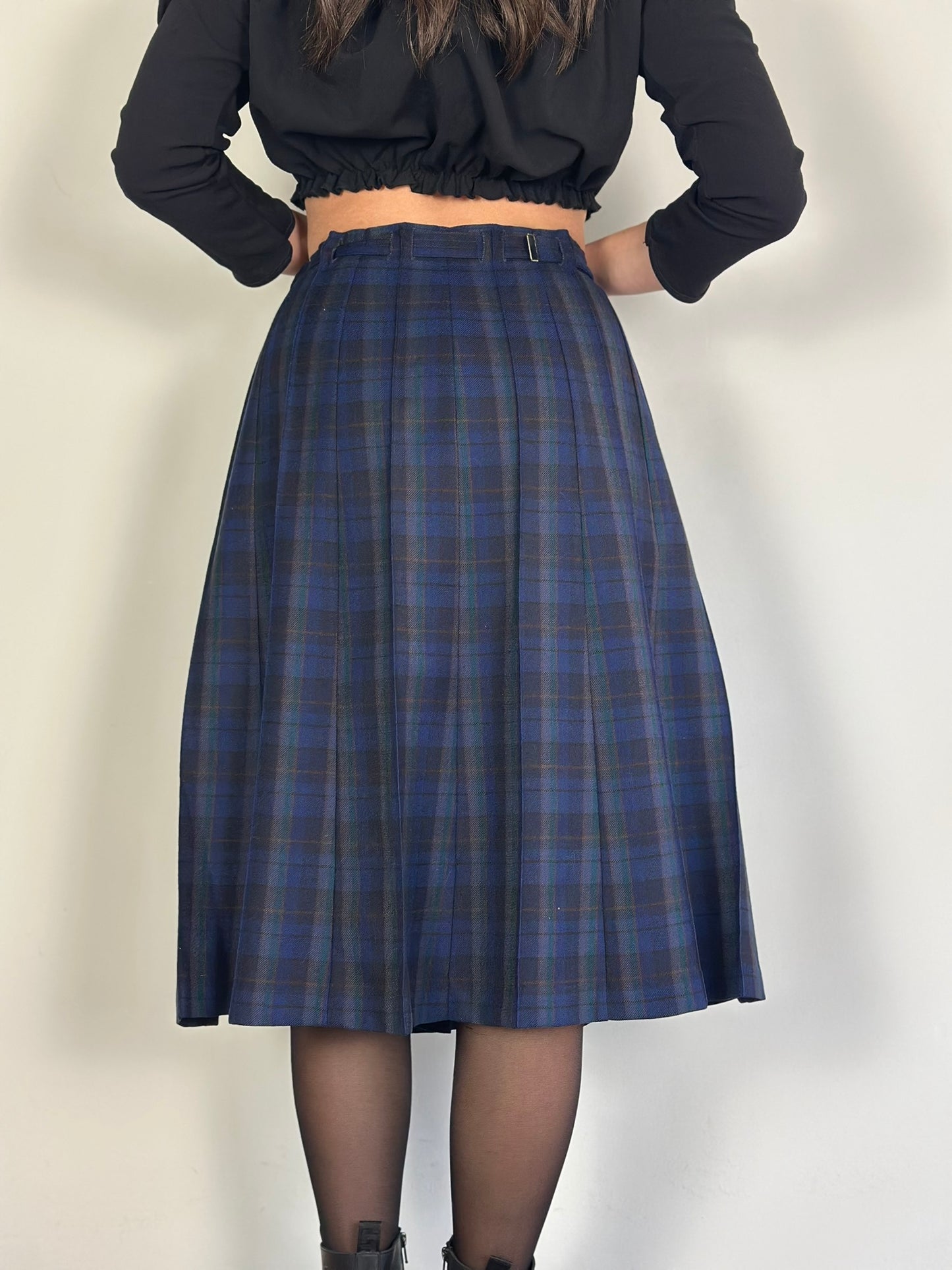 Vintage Checked Skirt