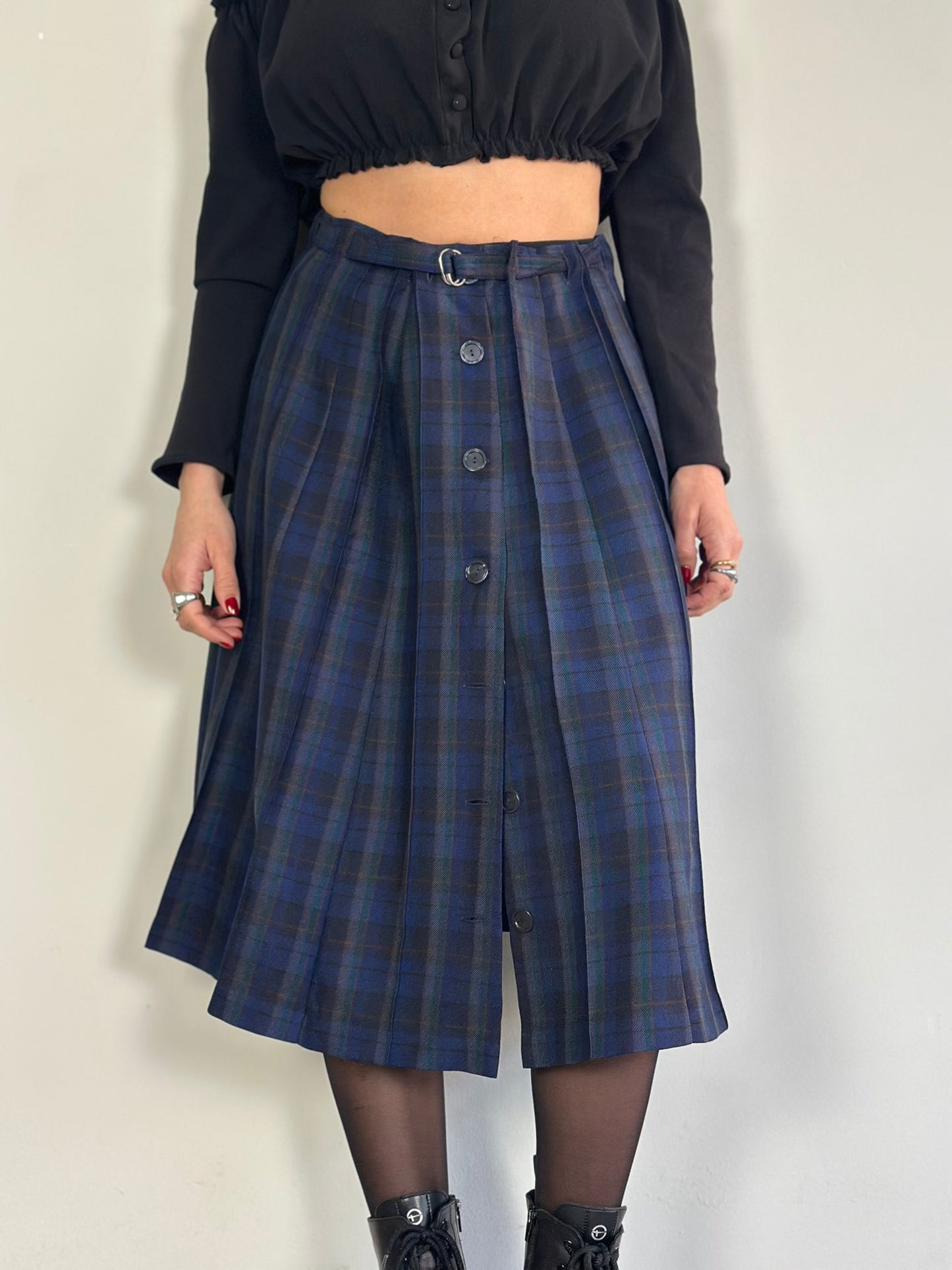 Vintage Checked Skirt