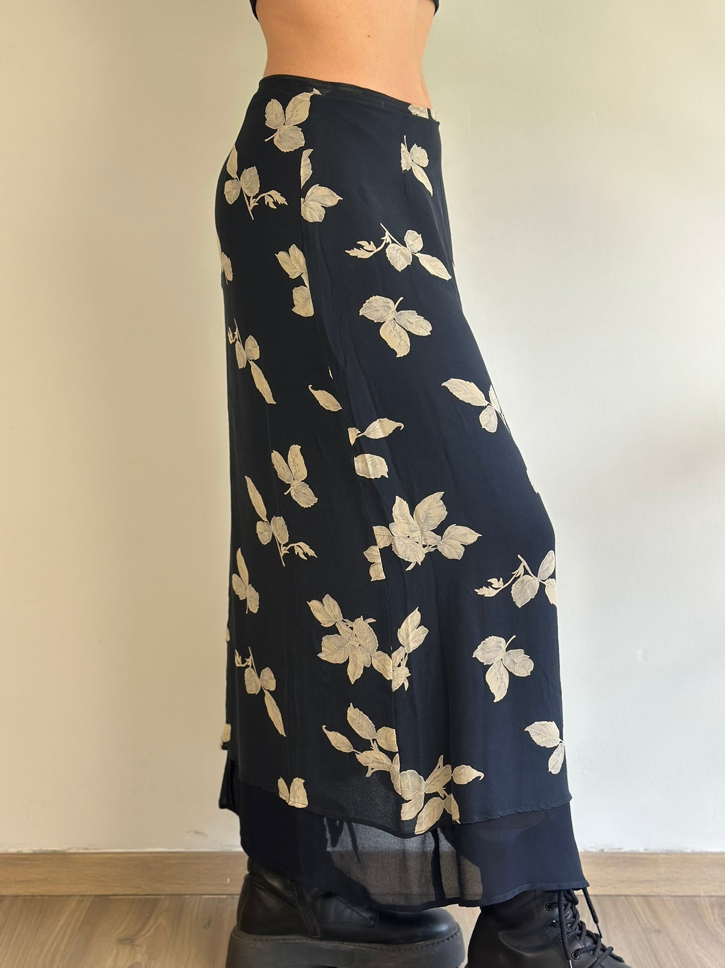 Vintage Maxi Silk Skirt