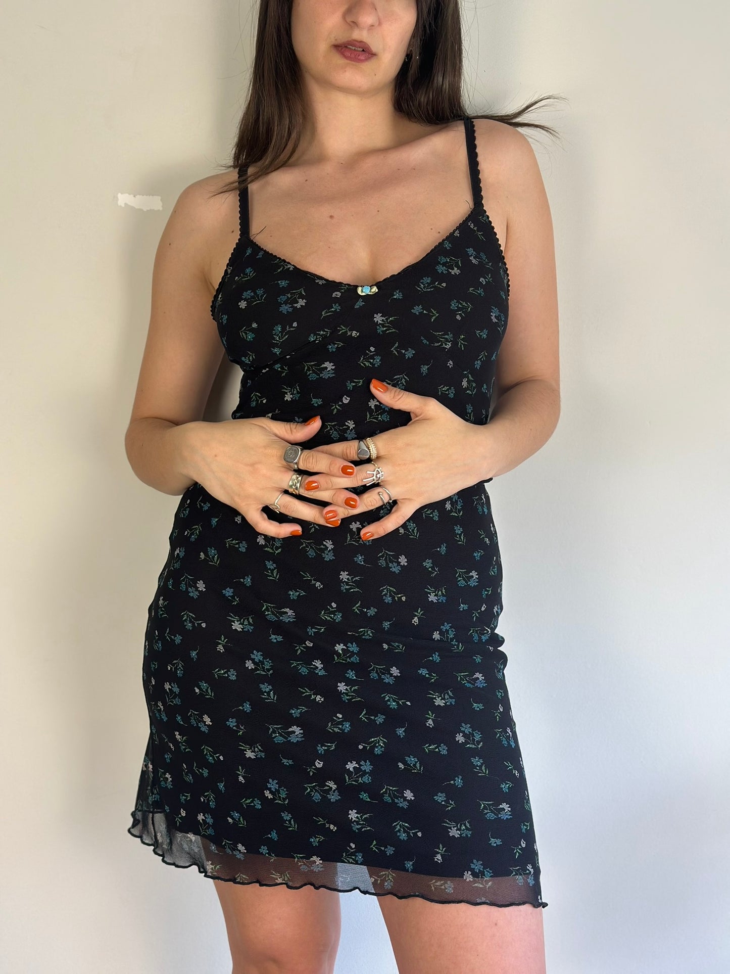 Vintage Floral Mini Dress