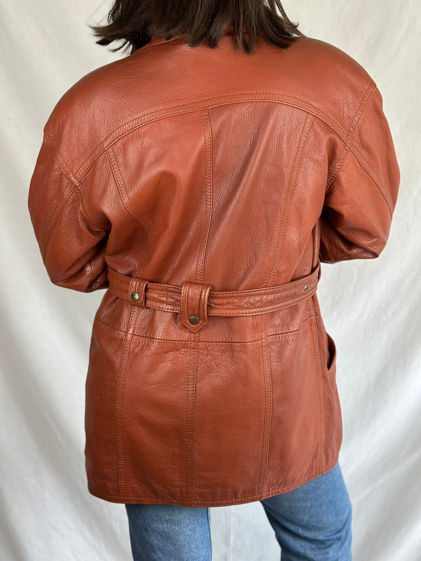 Vintage Camel Leather Jacket