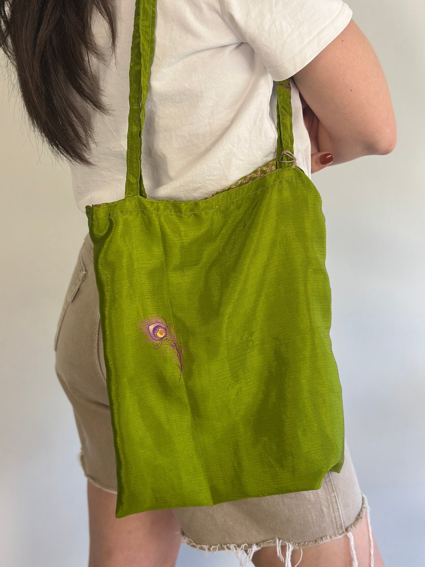 Recycled Silk Tote Bag