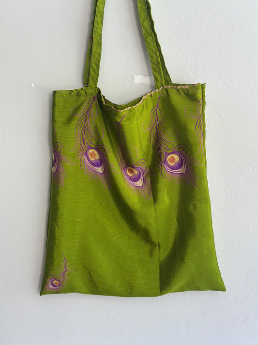 Recycled Silk Tote Bag