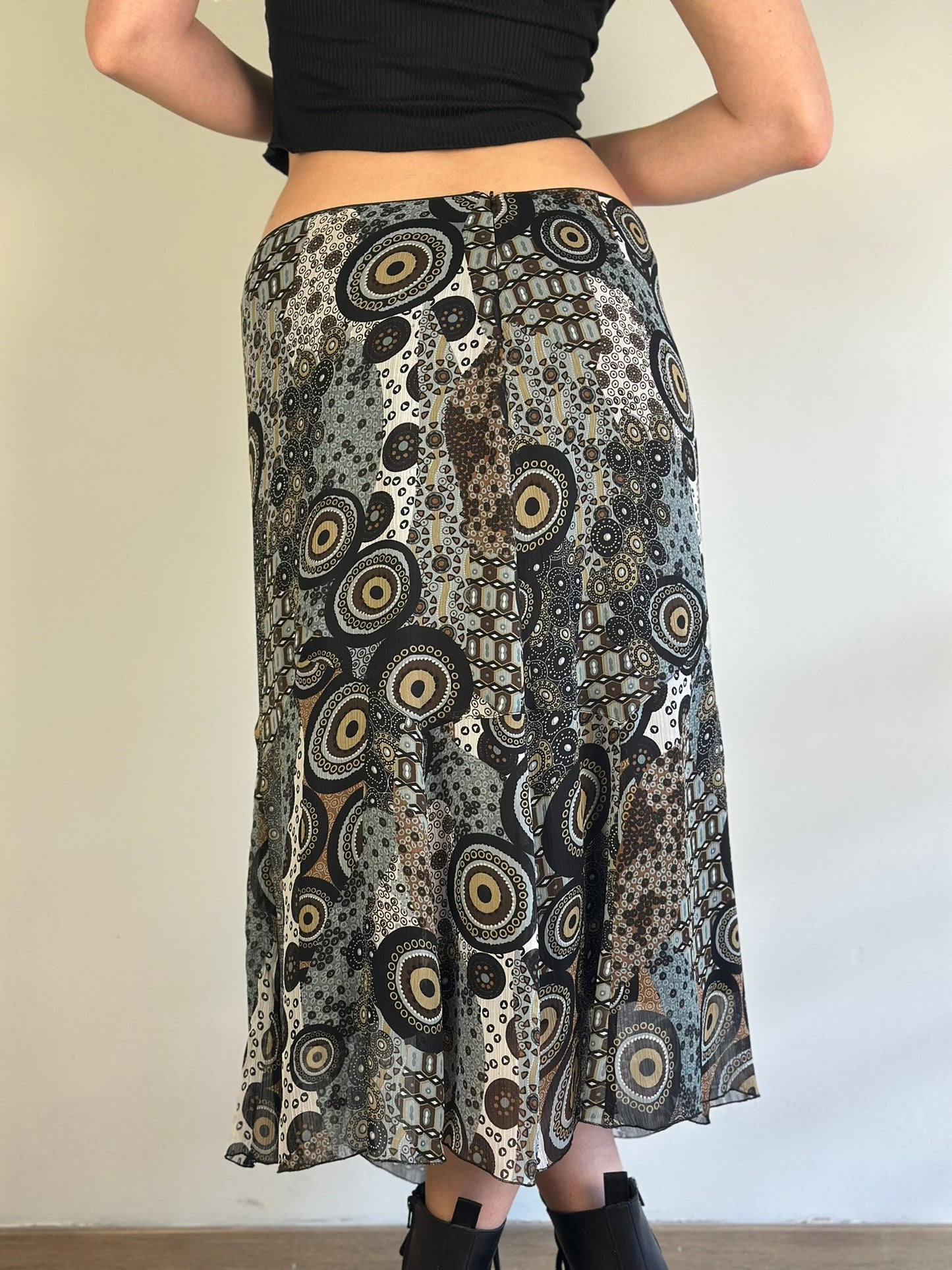 Vintage Patterned Skirt