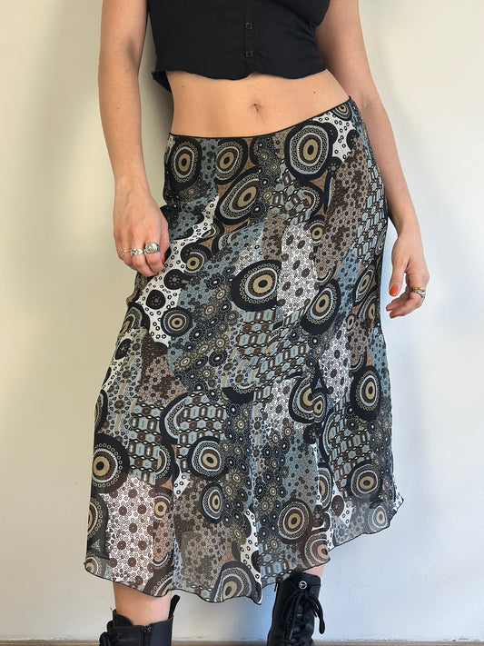 Vintage Patterned Skirt