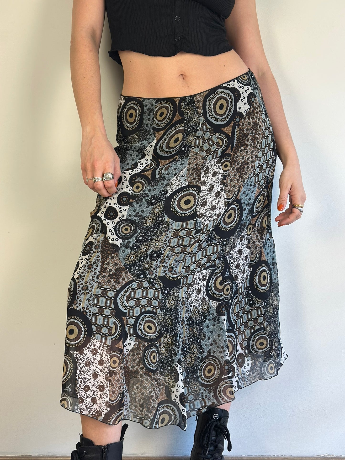 Vintage Patterned Skirt