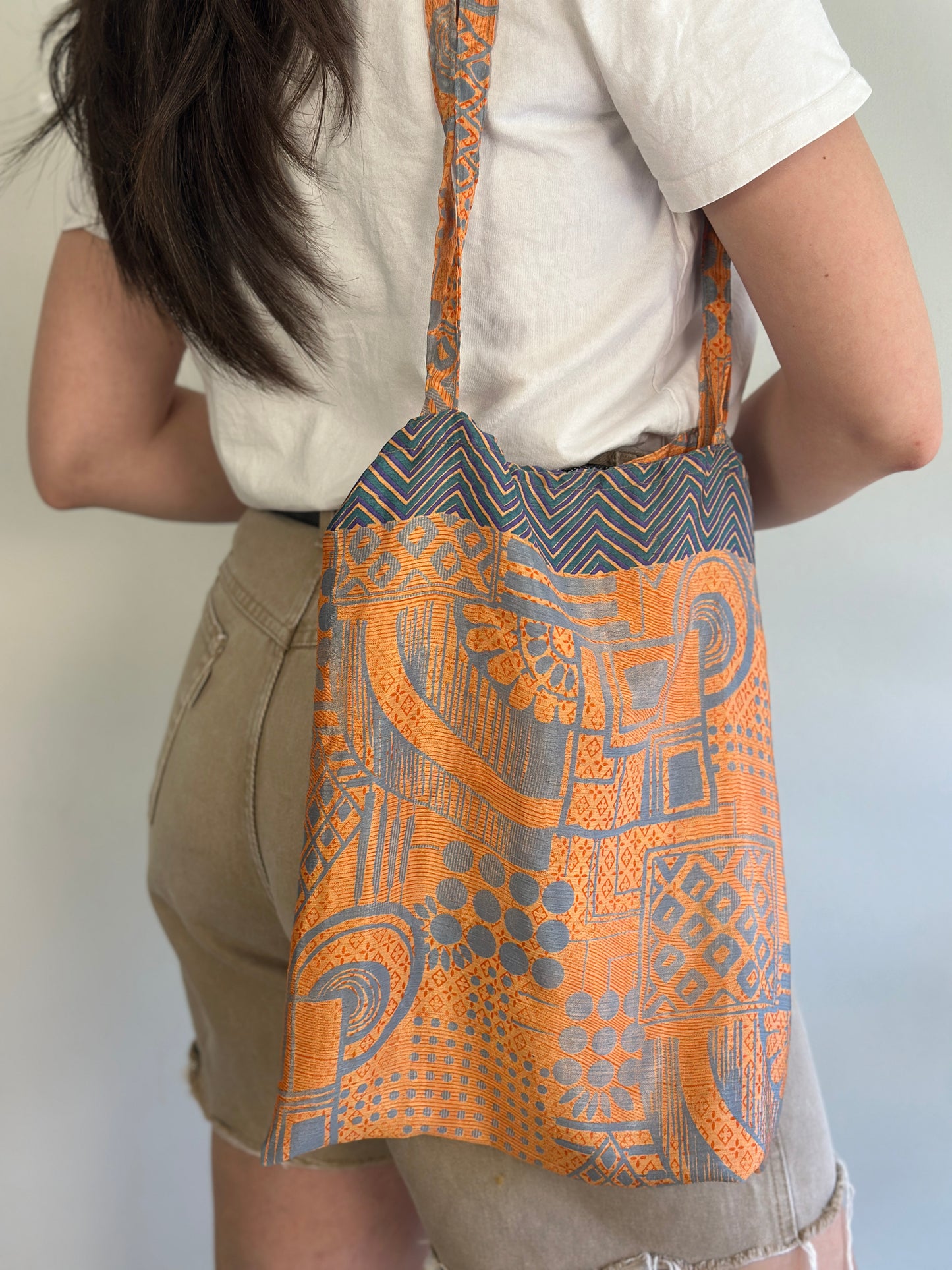 Recycled Silk Tote Bag