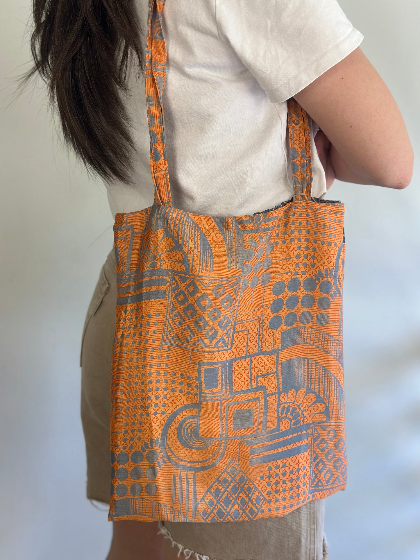 Recycled Silk Tote Bag