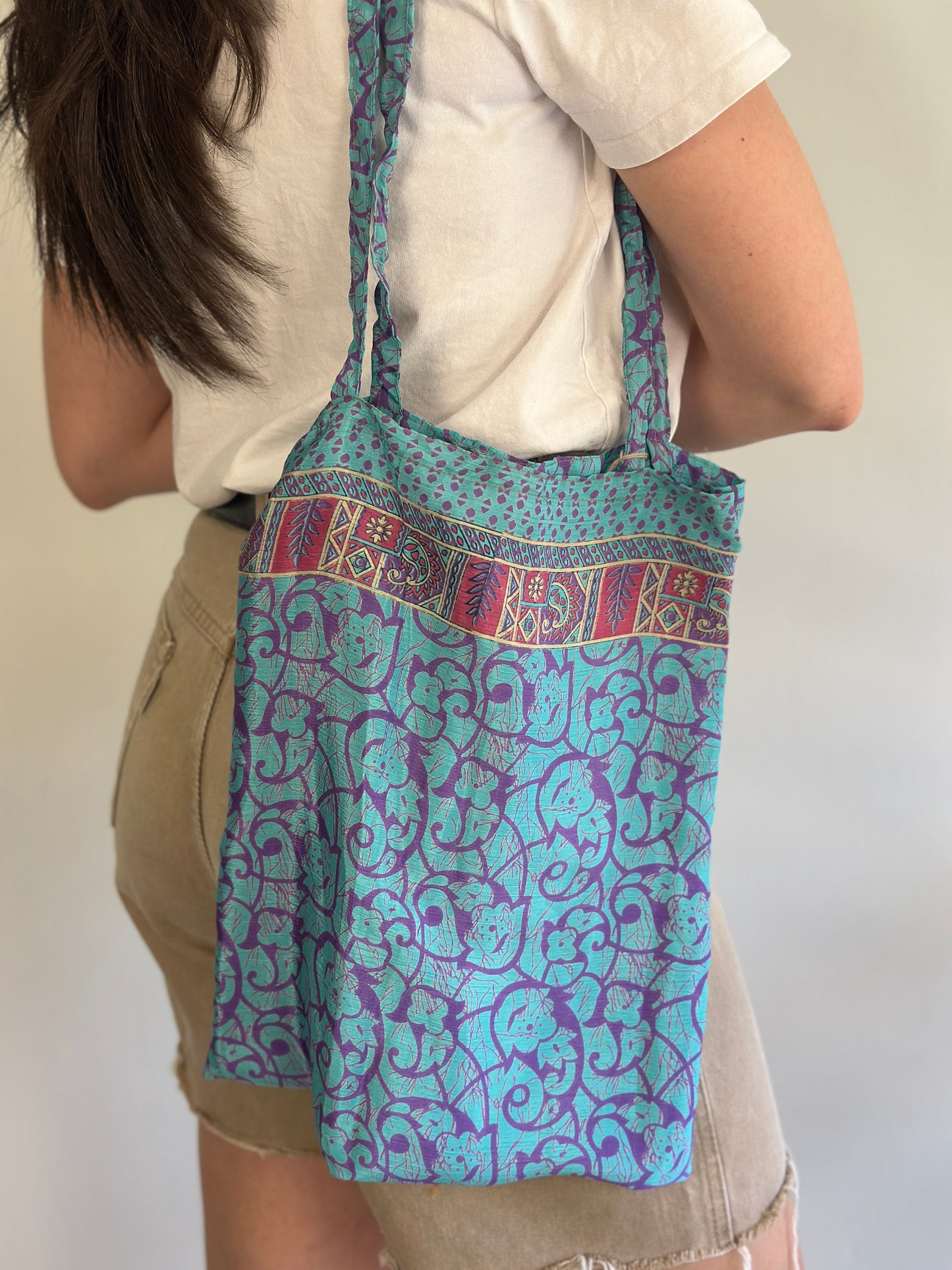 Recycled Silk Tote Bag