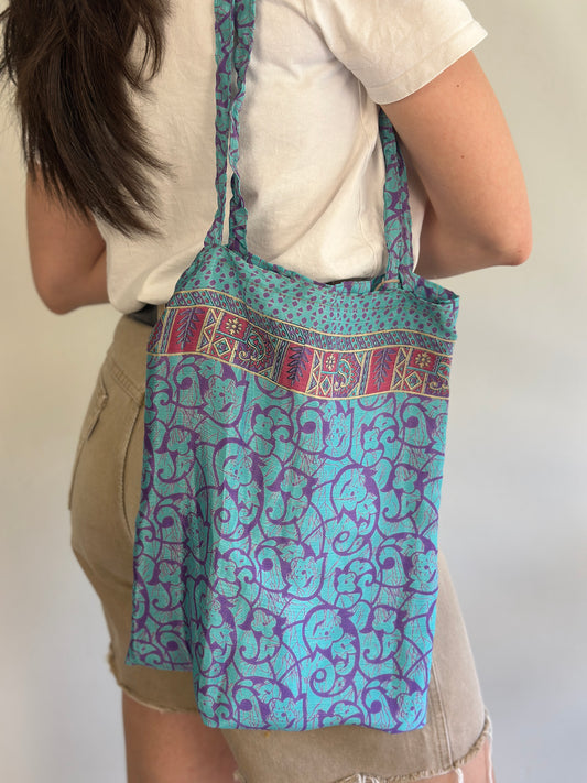 Recycled Silk Tote Bag
