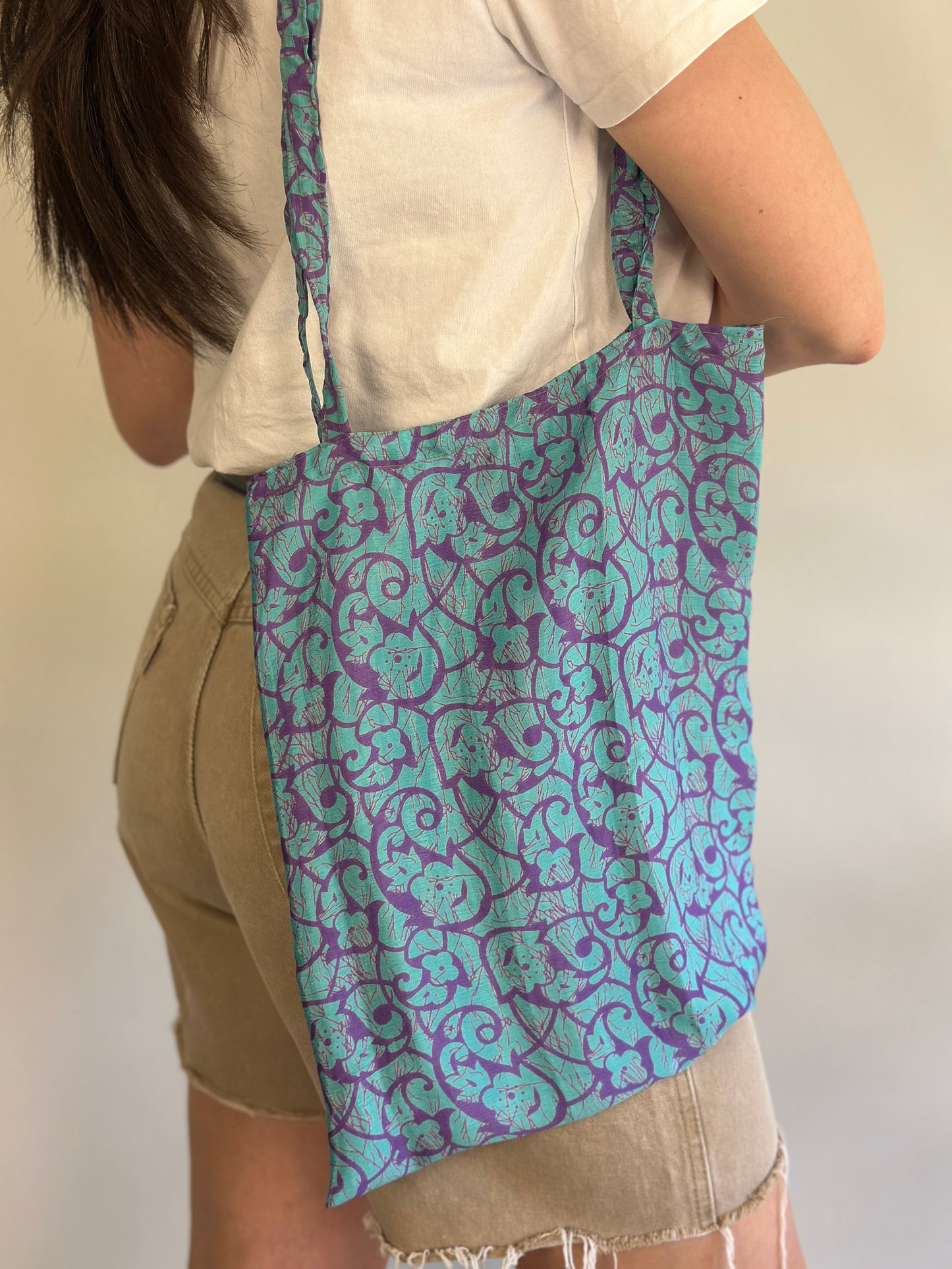 Recycled Silk Tote Bag