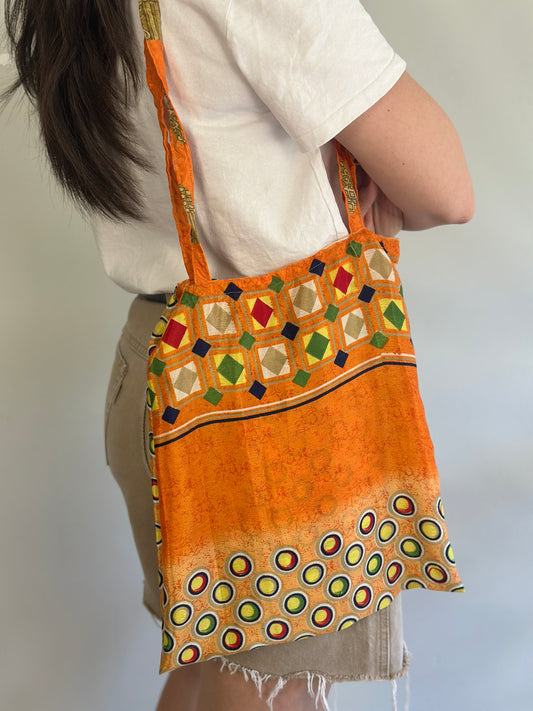 Recycled Silk Tote Bag