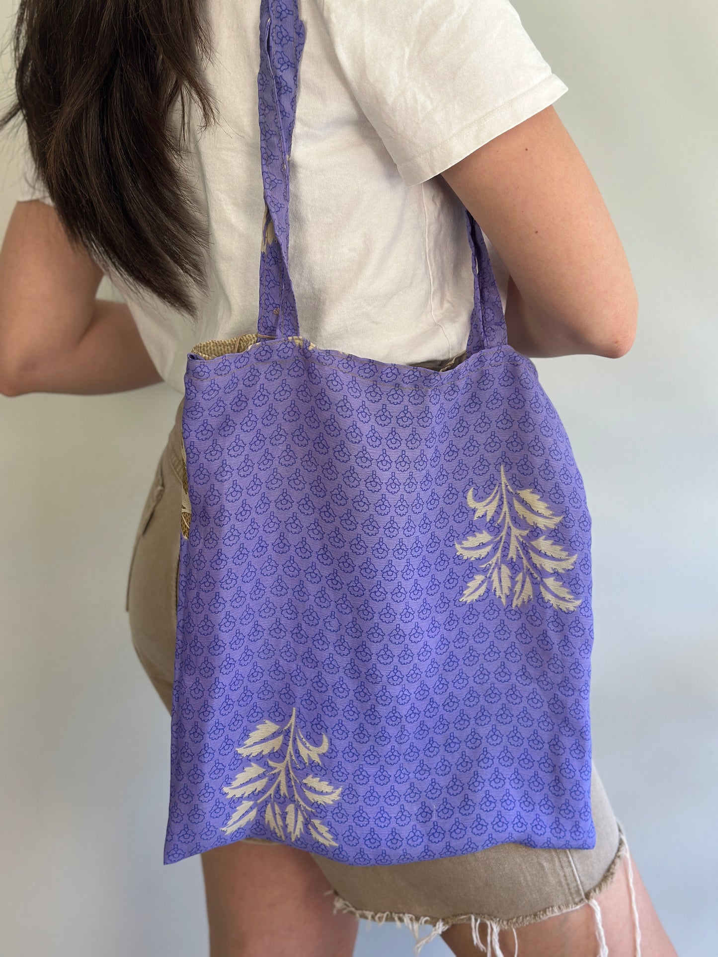 Recycled Silk Tote Bag