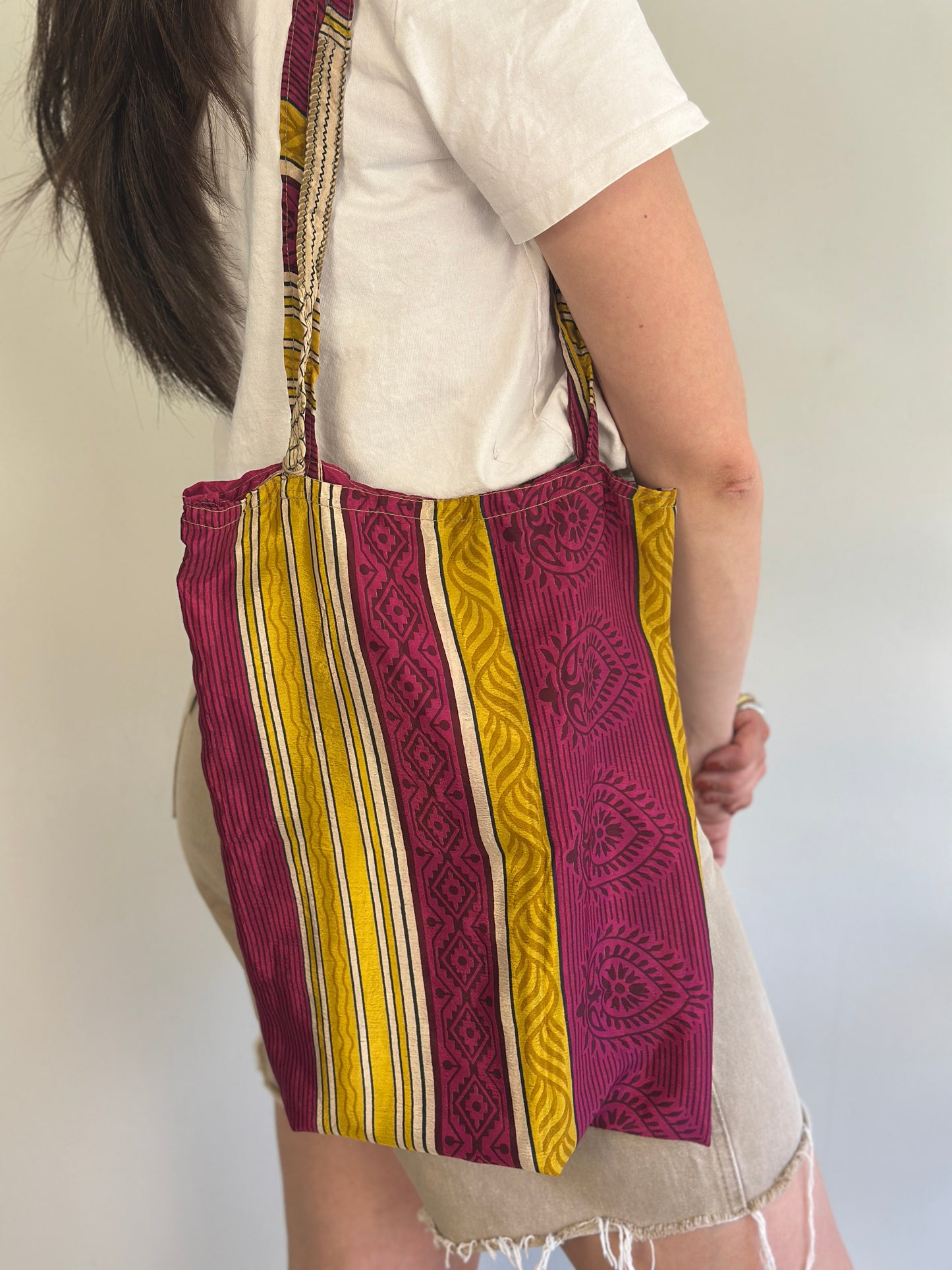 Recycled Silk Tote Bag