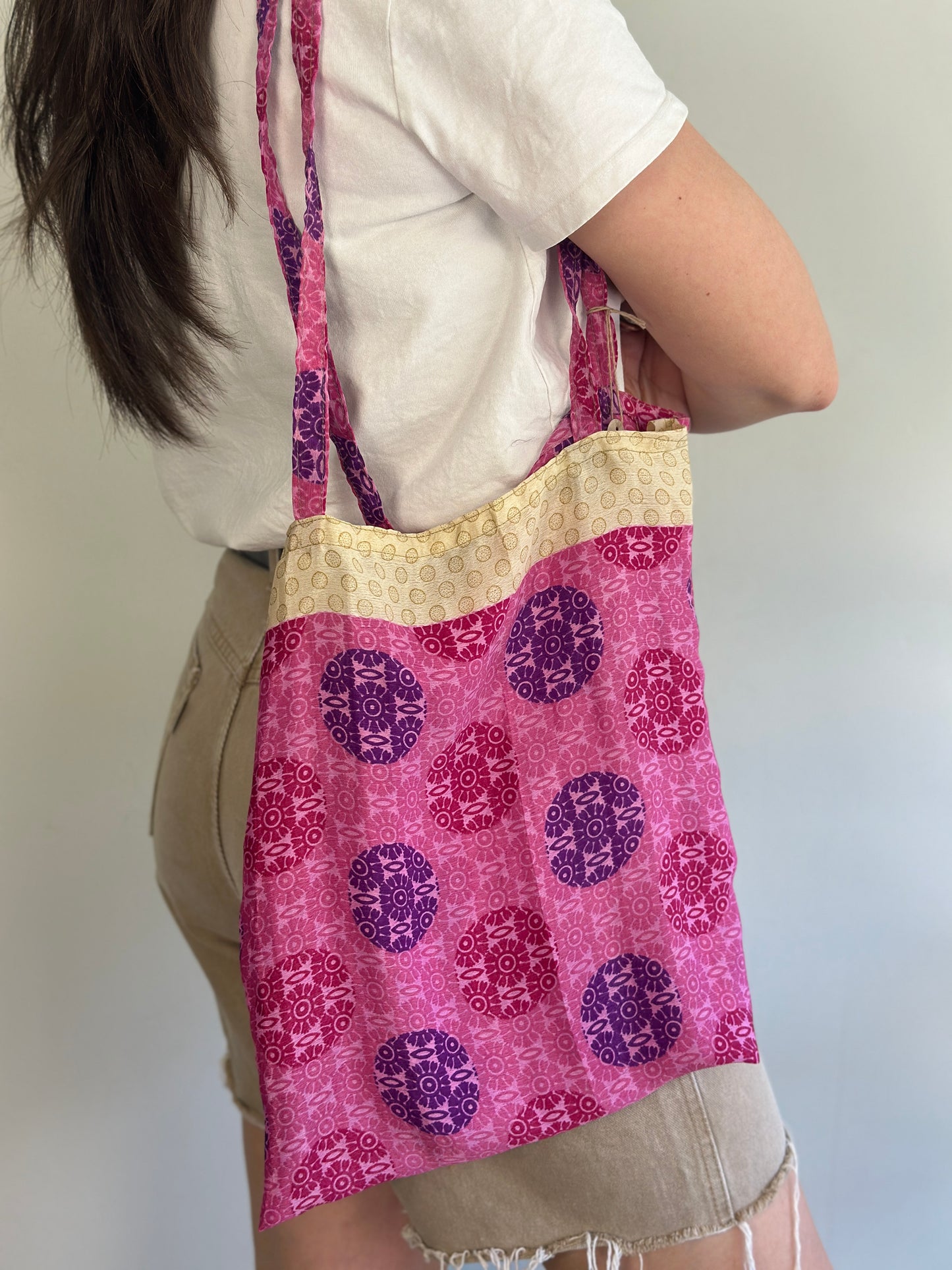 Recycled Silk Tote Bag