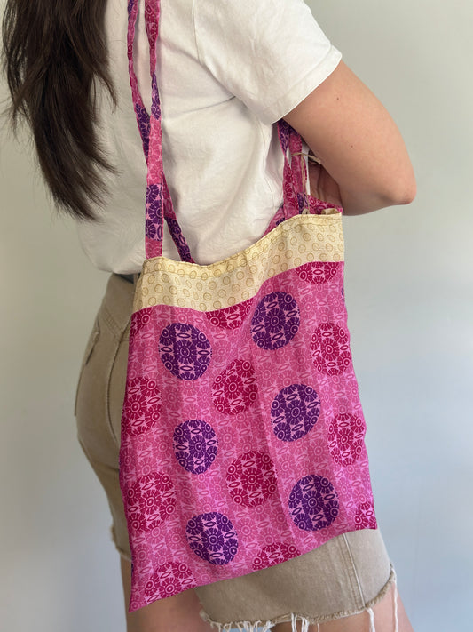 Recycled Silk Tote Bag