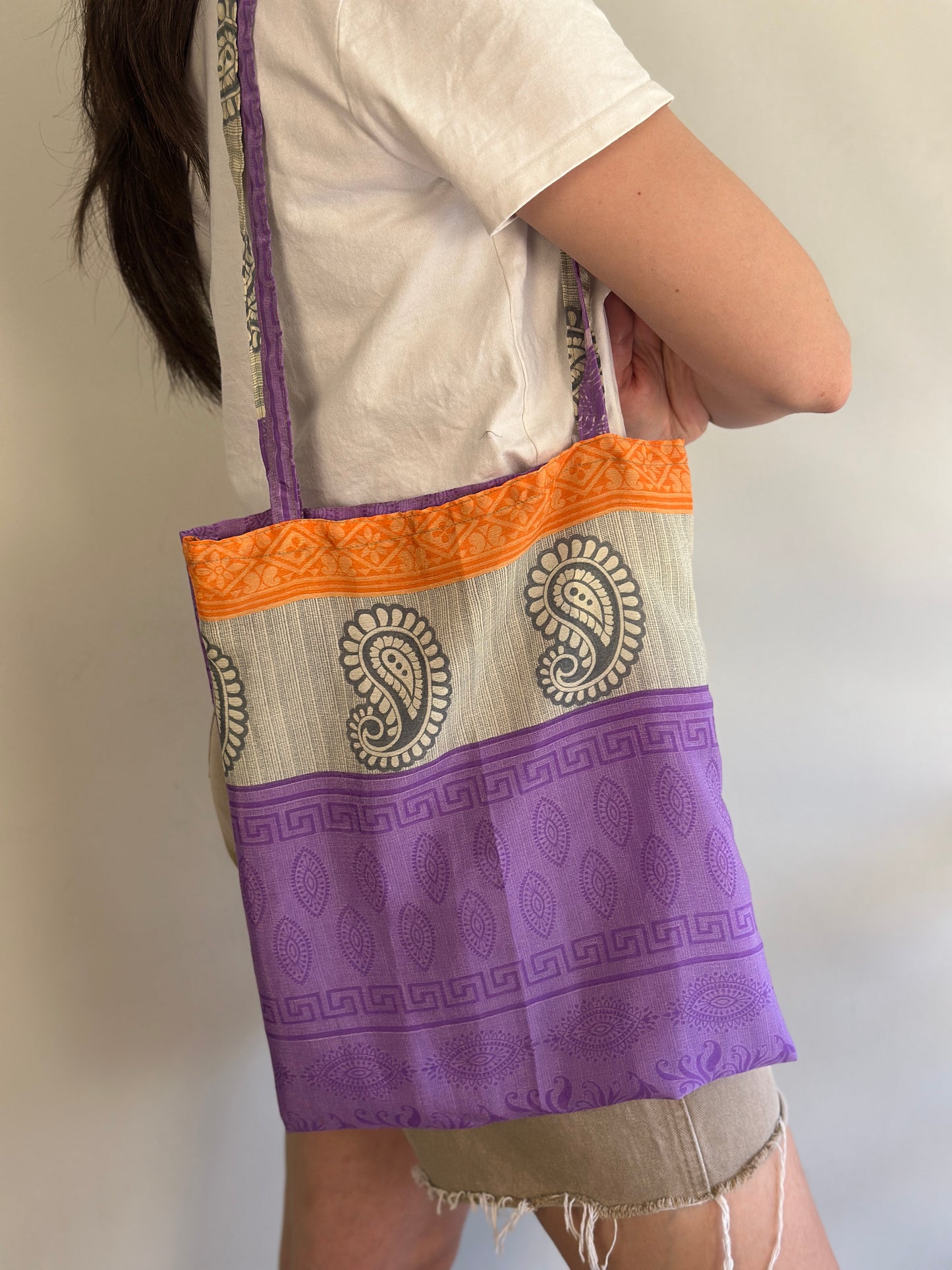 Recycled Silk Tote Bag