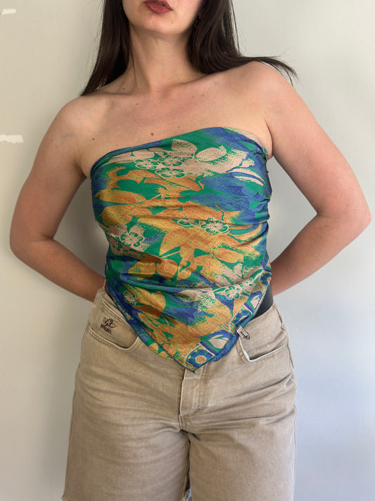 Recycled Silk Scarf-Top