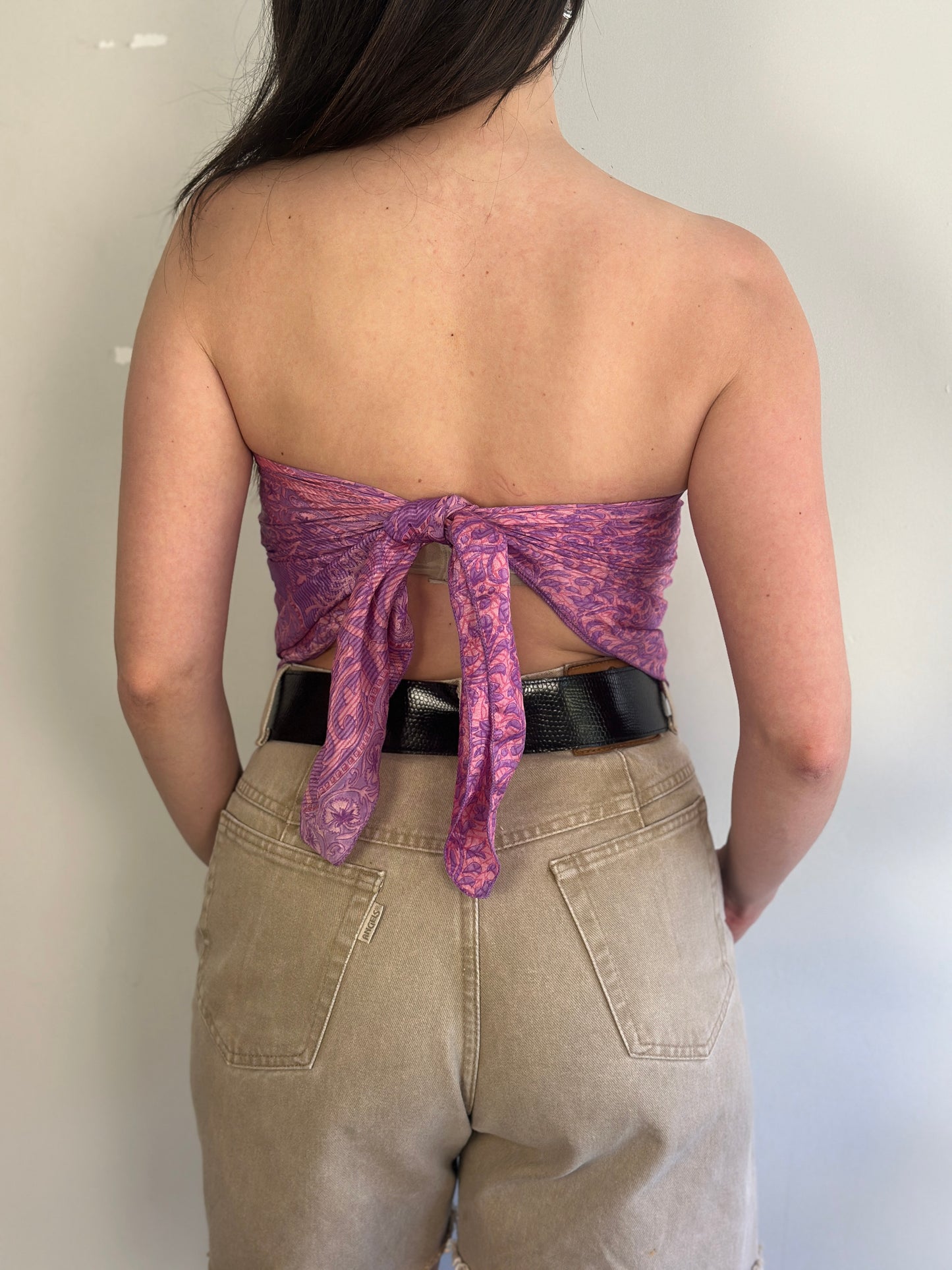 Recycled Silk Scarf-Top