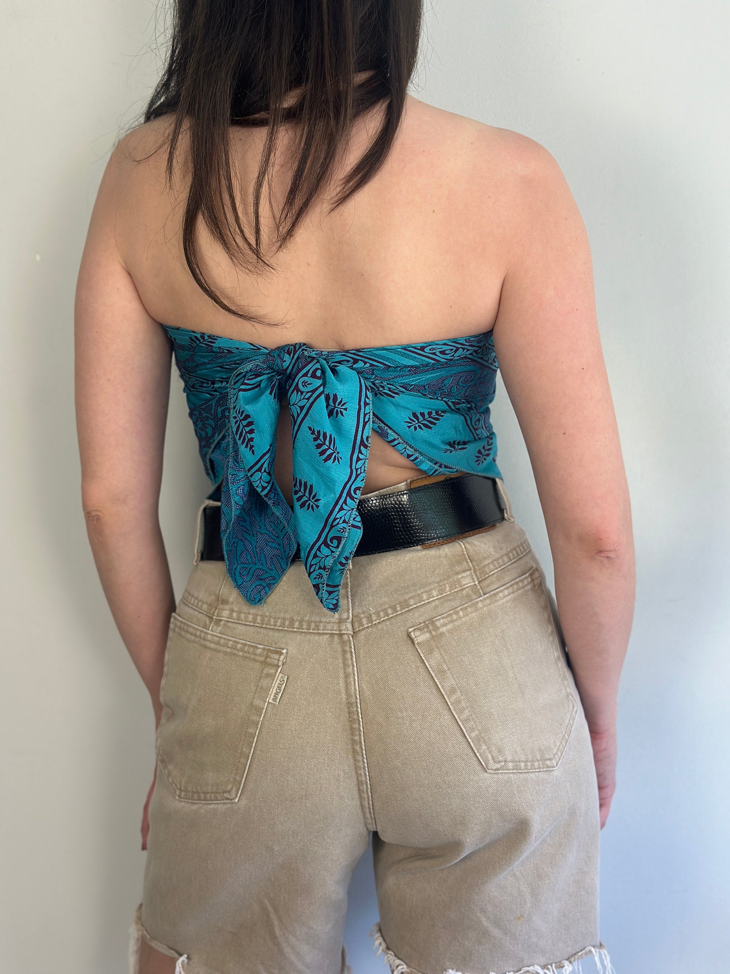 Recycled Silk Scarf-Top