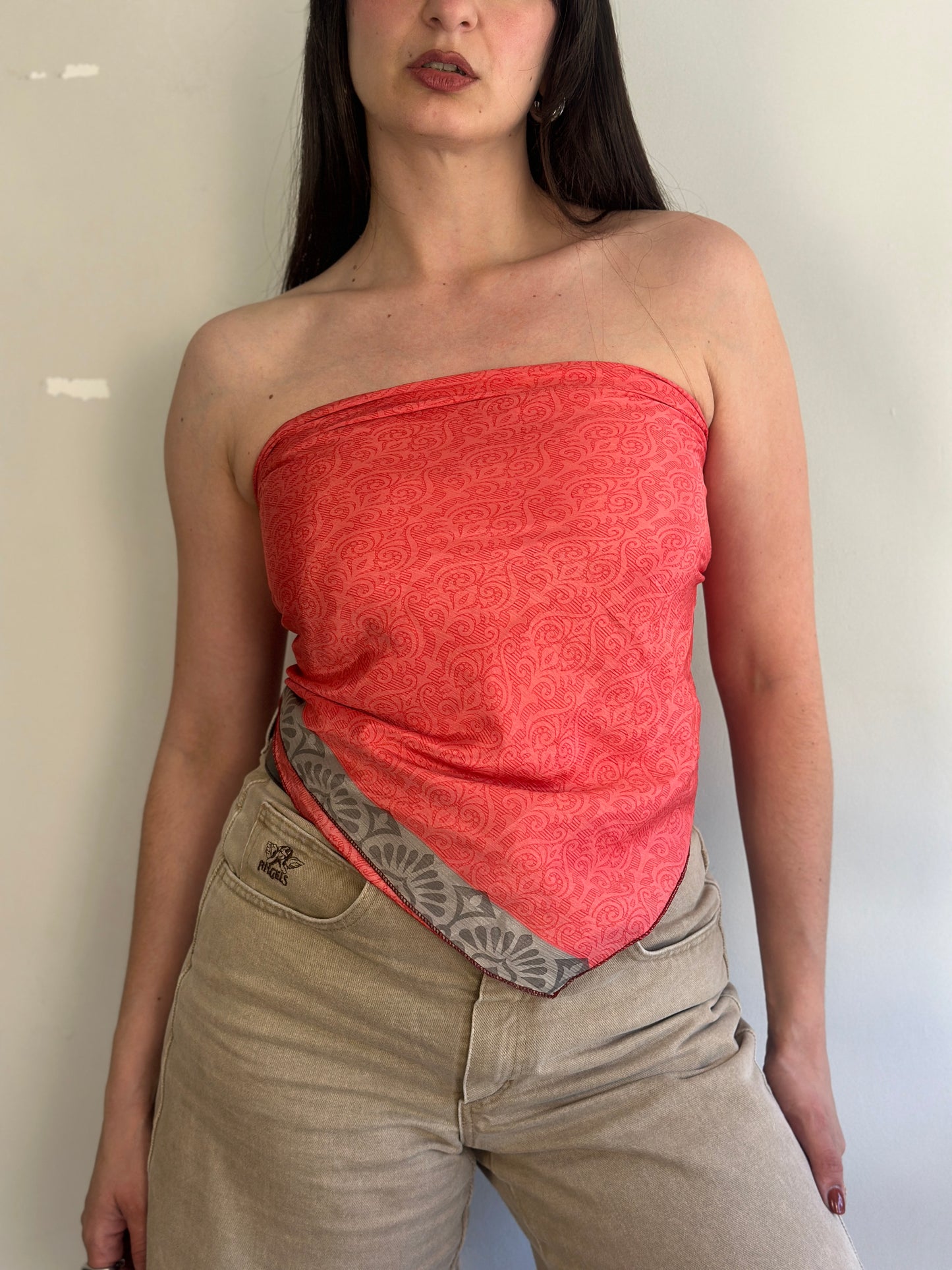 Recycled Silk Scarf-Top