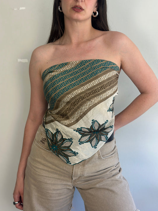 Recycled Silk Scarf-Top