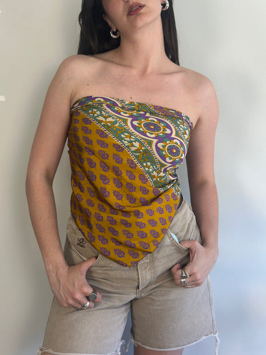 Recycled Silk Scarf-Top